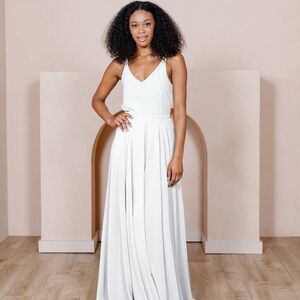 NWT Revelry Lola Chiffon Maxi Wedding Bridesmaid Skirt